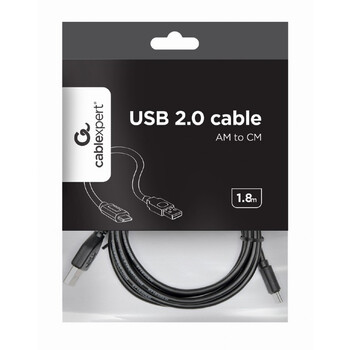 CABLEXPERT USB 2,0 AM TO TYPE-C CABLE (AM/CM) 1,8M