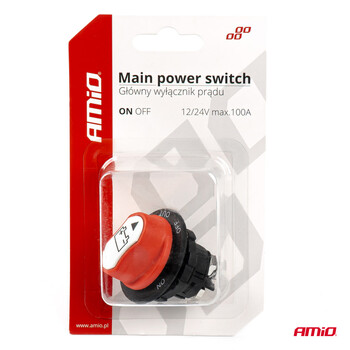 03026/AM ΔΙΑΚΟΠΤΗΣ POWER-OFF ΜΠΑΤΑΡΙΑΣ 12>32V max100A preak 500A 29mm 3 ΛΕΙΤΟΥΡΓΙΩΝ ΑΜΙΟ - 1 ΤΕΜ.