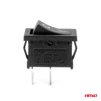 03082/AM ΔΙΑΚΟΠΤΗΣ ON/OFF 3 ΕΠΑΦΩΝ 12V 20A 12mm x 19mm ΜΑΥΡΟΣ  ΑΜΙΟ - 1 ΤΕΜ.