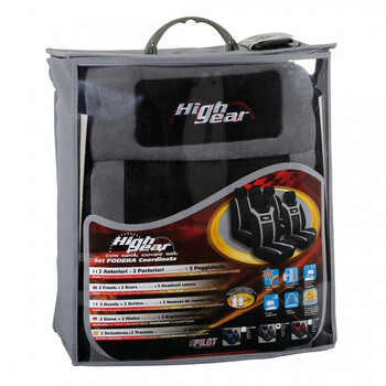 L5484.5 ΚΑΛΥΜΜΑΤΑ ΚΑΘΙΣΜΑΤΩΝ HIGH-GEAR ΜΑΥΡΟ/ΓΚΡΙ ΣΕΤ