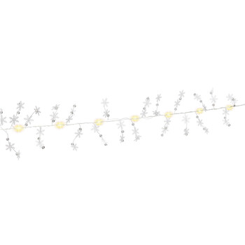 GOOBAY LED λαμπάκια με νιφάδες χιονιού 57948, 3000K, 1.3m, 5lm, 10 LED