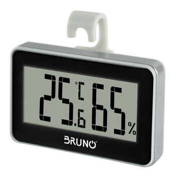 BRUNO ψηφιακό θερμόμετρο & υγρασιόμετρο BRN-0081, °C & °F, λευκό