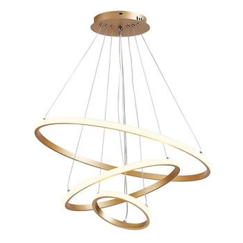 POWERTECH LED φωτιστικό οροφής HLL-0078, 44W, 4000K, 60x60cm, χρυσό