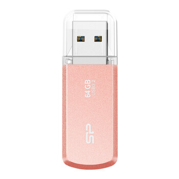 SILICON POWER USB Flash Drive Helios 202, 64GB, USB 3.2, ροζ χρυσό