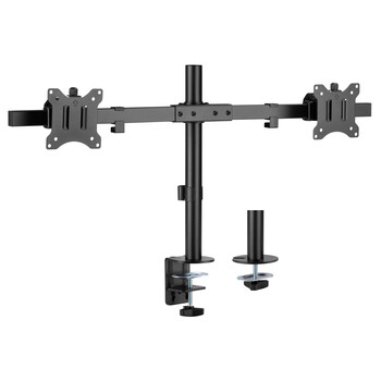 BRATECK βάση γραφείου LDT57-C02 για 2 οθόνες 17"-32", έως 9kg ανά οθόνη