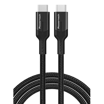POWERTECH καλώδιο USB-C PTR-0140, PD 240W 5A, copper, 1m, μαύρο