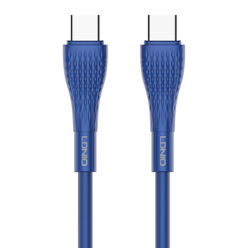 LDNIO καλώδιο USB-C σε USB-C LC672C, 65W PD, 2m, μπλε