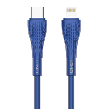 LDNIO καλώδιο Lightning σε USB-C LC672I, 30W PD, 2m, μπλε
