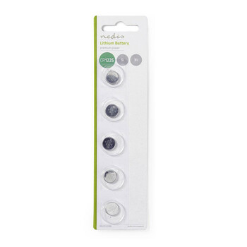 NEDIS BALCR12255BL Lithium Button Cell Battery CR1225 3 V 5 pieces Blister
