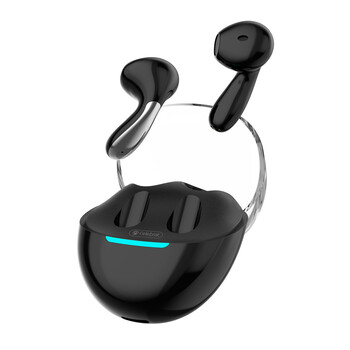 CELEBRAT earphones με θήκη φόρτισης W51, True Wireless, μαύρα