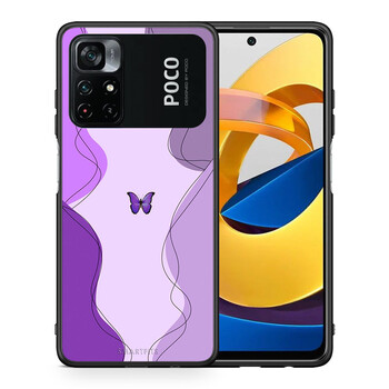 Purple Mariposa - Xiaomi Poco M4 Pro 4G case