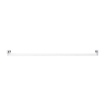 GloboStar® TUBATO 60151 Μεταλλικό Σκαφάκι για 2 x Λάμπες 60CM T8 G13 LED AC 220-240V IP20 Μ60 x Π7.2 x Υ4cm - 5 Χρόνια Εγγύηση