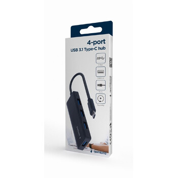GEMBIRD 4-PORT USB 3.1 (GEN 1) TYPE-C HUB