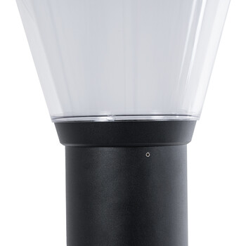 GloboStar® SOLARDIS 90523 LED Solar Bollard Light Κολωνάκι Κήπου Εξωτερικού Χώρου 10W 180lm 120° με Ενσωματωμένο Φωτοβολταϊκό Panel 6V 5W & Επαναφορτιζόμενη Μπαταρία Li-ion 3.2V 6000mAh με Αισθητήρα Ημέρας-Νύχτας - Αδιάβροχο IP65 Φ24 x Υ88cm Ψυχρό Λευκό 6000K - 2 Χρόνια Εγγύηση