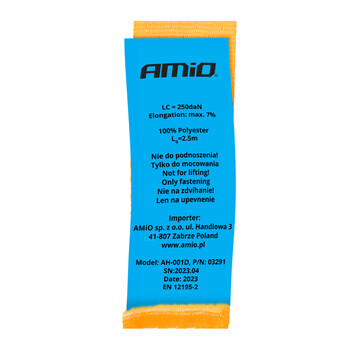03291/AM ΙΜΑΝΤΑΣ ΔΕΣΙΜΑΤΟΣ 25mm/250cm ΠΟΡΤΟΚΑΛΙ ΑΜΙΟ - 1 ΤΕΜ.