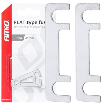03491/AM ΑΣΦΑΛΕΙΕΣ FLAT 41mm 50A AMIO - 2 Τεμ.