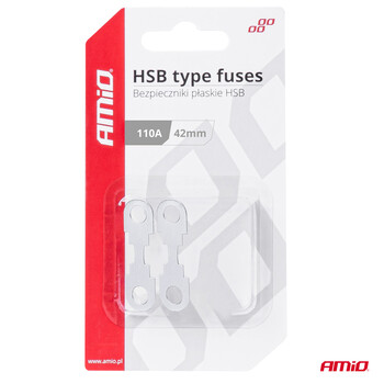 03503/AM ΑΣΦΑΛΕΙΕΣ FLAT 42mm 110A AMIO - 2 Τεμ.