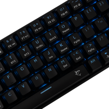 WHITE SHARK WIRELESS/BT/TYPE-C MECHANICAL KEYBOARD RED SWITCH GK-003111 US BLACK