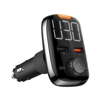 DM-0465-3 . Πομπός αυτοκινήτου με λειτουργία Bluetooth (2xUSB) Peiying
