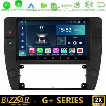 Bizzar g+ Series vw Passat b5 2001-2005 8core Android12 6+128gb Navigation Multimedia Tablet 9 u-g-Vw1370