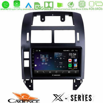 Cadence x Series vw Polo 2002-2009 8core Android12 4+64gb Navigation Multimedia 9 u-x-Vw1229