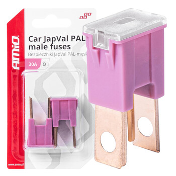03397/AM ΑΣΦΑΛΕΙΕΣ JapVal PAL O ΑΡΣΕΝΙΚΕΣ 30A ΣΕ ΡΟΖ ΧΡΩΜΑ AMIO - 2 Τεμ.