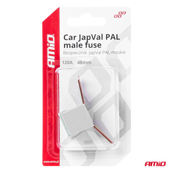 03425/AM ΑΣΦΑΛΕΙΕΣ JapVal PAL ΑΡΣΕΝΙΚΕΣ 48mm 120A ΣΕ ΛΕΥΚΟ ΧΡΩΜΑ AMIO - 2 Τεμ.