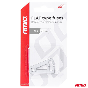 03492/AM ΑΣΦΑΛΕΙΕΣ FLAT 41mm 60A AMIO - 2 Τεμ.