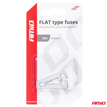 03493/AM ΑΣΦΑΛΕΙΕΣ FLAT 41mm 80A AMIO - 2 Τεμ.