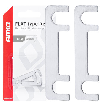 03494/AM ΑΣΦΑΛΕΙΕΣ FLAT 41mm 100A AMIO - 2 Τεμ.
