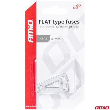 03495/AM ΑΣΦΑΛΕΙΕΣ FLAT 41mm 150A AMIO - 2 Τεμ.