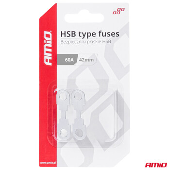 03500/AM ΑΣΦΑΛΕΙΕΣ FLAT 42mm 60A AMIO - 2 Τεμ.