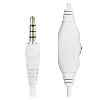 GEMBIRD JACK STEREO HEADSET WHITE WITH RED RING