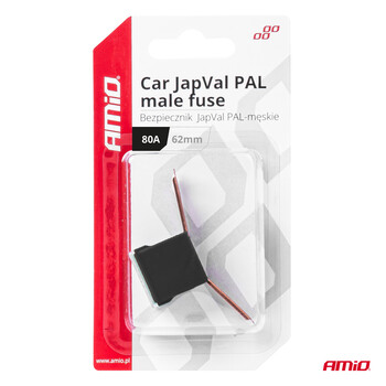 03432/AM ΑΣΦΑΛΕΙΑ JapVal PAL ΑΡΣΕΝΙΚΗ 62mm 80A ΣΕ ΜΑΥΡΟ ΧΡΩΜΑ AMIO - 1 Τεμ.