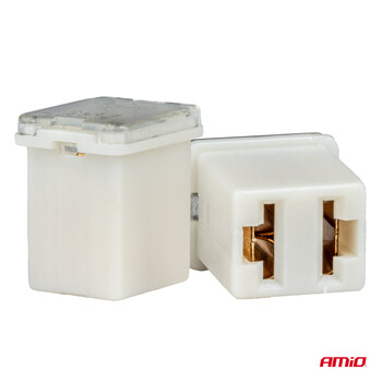 03452/AM ΑΣΦΑΛΕΙΕΣ JapVal PAL ΜICRO 14mm ΘΗΛΥΚΕΣ 25A ΣΕ ΛΕΥΚΟ ΧΡΩΜΑ AMIO - 2 Τεμ.