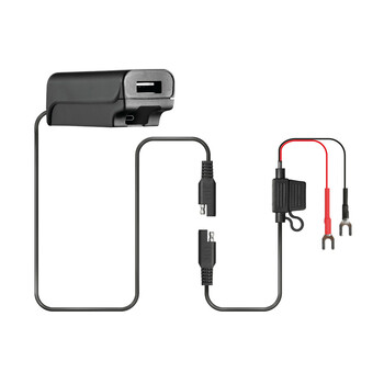 9181.7-LM ΦΟΡΤΙΣΤΗΣ USB TYPE A+C (2 ΘΥΡΕΣ) ΜΕ  ΒΑΣΗ ΣΤΗΡΙΞΗΣ ΤΙΜΟΝΙΟΥ ΑΔΙΑΒΡΟΧΟΣ MOTO 12V 18W 22-32mm TREK X LAMPA - 1 ΤΕΜ.