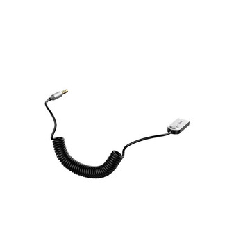 BAS29048/AM ΑΝΤΑΠΤΟΡΑΣ AUDIO BLUETOOTH 5.0 ΑΠΟ USB ΣΕ AUX ΜΑΥΡΟ ΣΠΙΡΑΛ AMIO - 1 τεμ.