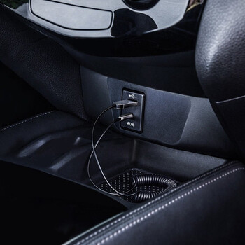 BAS29048/AM ΑΝΤΑΠΤΟΡΑΣ AUDIO BLUETOOTH 5.0 ΑΠΟ USB ΣΕ AUX ΜΑΥΡΟ ΣΠΙΡΑΛ AMIO - 1 τεμ.