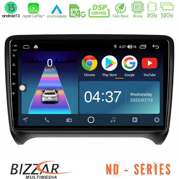 Bizzar nd Series 8core Android13 2+32gb Audi tt b7 Navigation Multimedia Tablet 9 u-nd-Au0828
