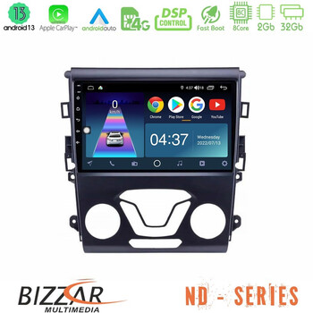Bizzar nd Series 8core Android13 2+32gb Ford Mondeo 2014-2017 Navigation Multimedia Tablet 9 u-nd-Fd0106
