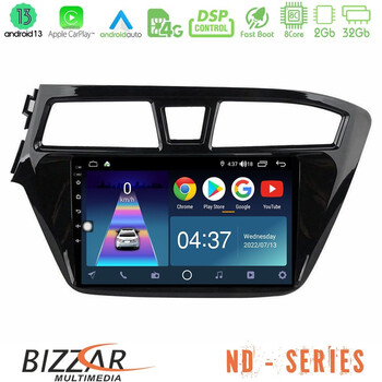 Bizzar nd Series 8core Android13 2+32gb Hyundai i20 2014-2018 Navigation Multimedia Tablet 9 u-nd-Hy1143