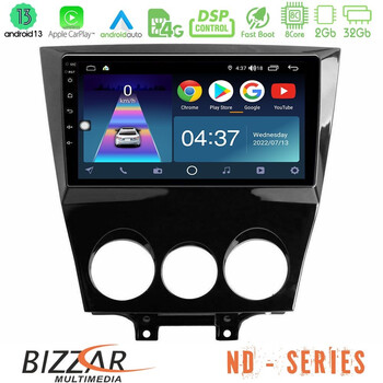 Bizzar nd Series 8core Android13 2+32gb Mazda rx8 2008-2012 Navigation Multimedia Tablet 9 u-nd-Mz0452