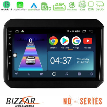 Bizzar nd Series 8core Android13 2+32gb Suzuki Ignis Navigation Multimedia Tablet 9 u-nd-Sz580