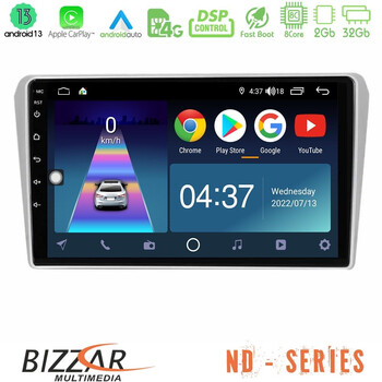 Bizzar nd Series 8core Android13 2+32gb Toyota Avensis t25 02/2003–2008 Navigation Multimedia Tablet 9 u-nd-Ty412n