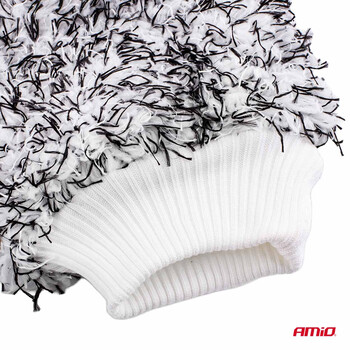 02870/AM ΓΑΝΤΙ ΠΛΥΣΙΜΑΤΟΣ ΜΕ ΜΙΚΡΟΙΝΕΣ (MICROFIBER) 25x18cm 600g/sqm ΑΣΠΡΟ/ΜΑΥΡΟ AMIO - 1 Τεμ.