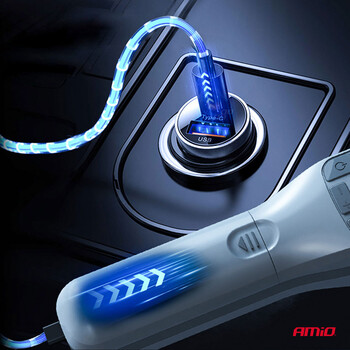 03689/AM ΚΟΜΠΡΕΣΕΡ ΑΕΡΑ 7,4V 10bar/150psi 40W ΦΟΡΤΙΣΗ ΜΕ USB ΚΑΙ ΨΗΦΙΑΚΗ ΕΝΔΕΙΞΗ AMIO - 1 Τεμ.