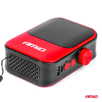 03690/AM ΚΟΜΠΡΕΣΕΡ ΑΕΡΑ 7,4V 10bar/150psi 40W ΦΟΡΤΙΣΗ ΜΕ USB / ΜΕ 5 ΑΝΤΑΠΤΟΡΕΣ ΚΑΙ ΨΗΦΙΑΚΗ ΕΝΔΕΙΞΗ AMIO - 1 Τεμ.
