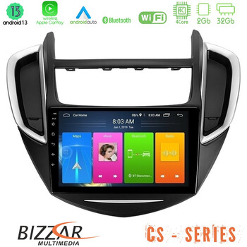 Bizzar cs Series 4core Android13 2+32gb Chevrolet Trax 2013-2020 Navigation Multimedia Tablet 9 u-cs-Cv0053