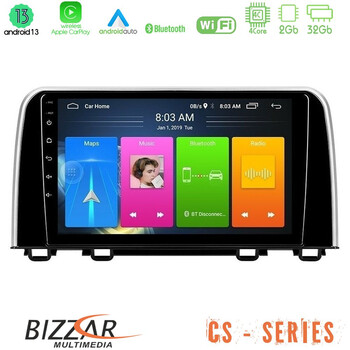 Bizzar cs Series 4core Android13 2+32gb Honda cr-v 2019-&Gt; Navigation Multimedia Tablet 10 u-cs-Hd0160
