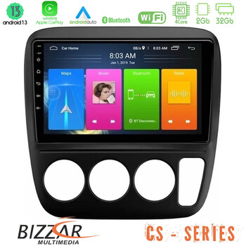 Bizzar cs Series 4core Android13 2+32gb Honda crv 1997-2001 Navigation Multimedia Tablet 9 u-cs-Hd0935